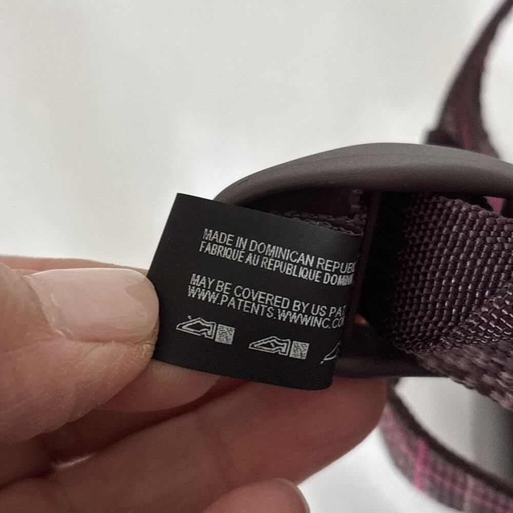 Chaco Z1 Adjustable Strap Classic Sandals Size 6 Beacon Magenta Purple Plaid - Picture 11 of 15